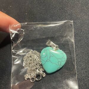 Turquoise Heart Pendant Necklace